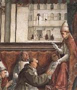 Domenicho Ghirlandaio, Details of Bestatigung der Ordensregel der Franziskaner